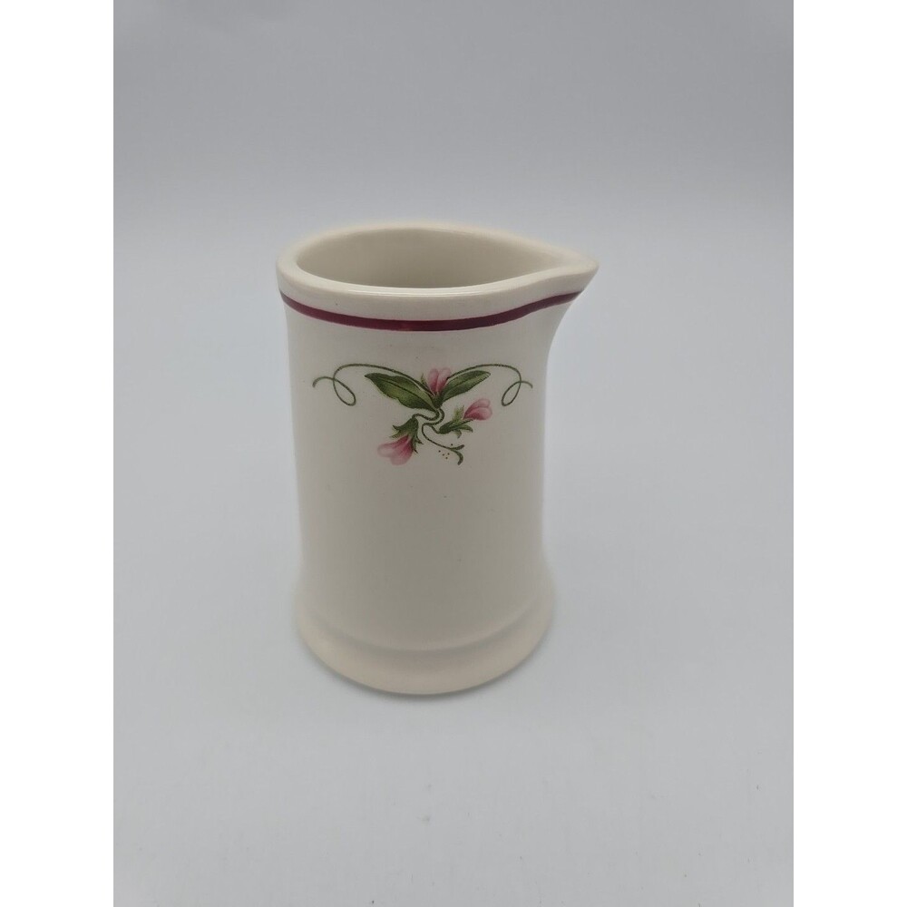 Vintage Homer Laughlin HLC Single Creamer Pink Violets Floral Granny Core